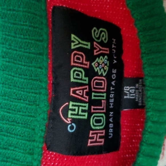 Kids Ugly Christmas Sweater w/ Stocking - Picture 5 of 6